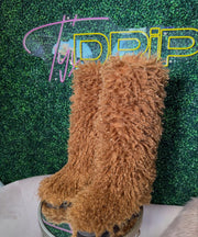 MONGOLIAN FUR BOOTS